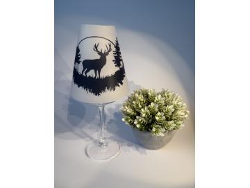 Weinglas Teelichthalter Set