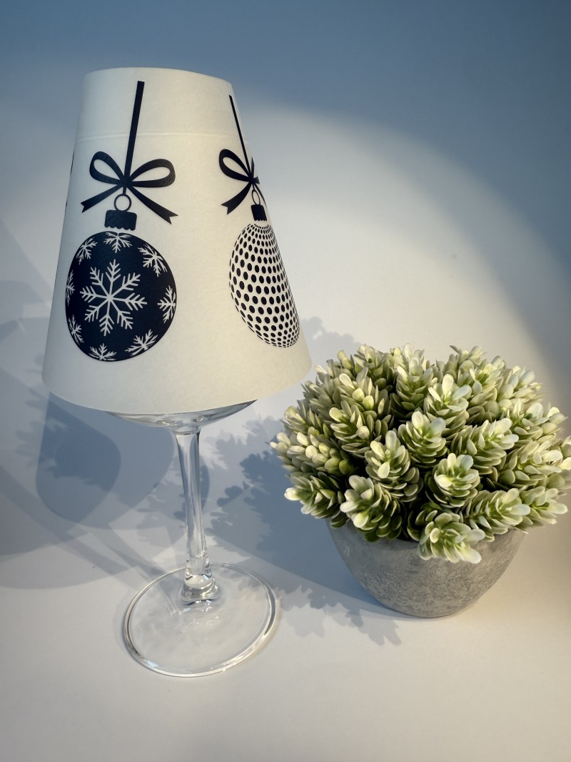 Weinglas Teelichthalter Set