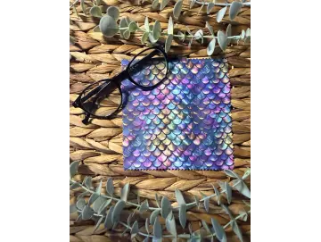 Brillenputztuch Schlange bunt