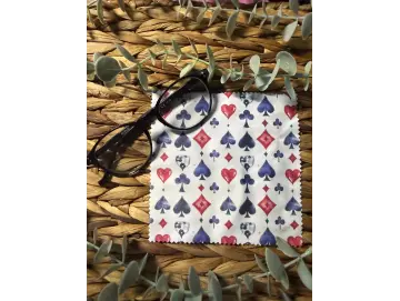 Brillenputztuch Herz As