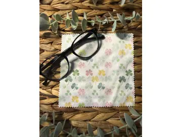 Brillenputztuch Kleeblatt