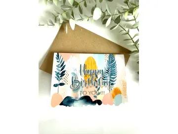 Karte Geburtstag Boho To You