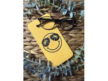Brillenetui Filz Smile