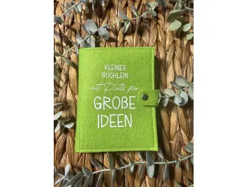 Filz Notizbuch Große Ideen
