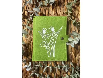 Filz Notizbuch Frosch